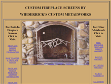 Tablet Screenshot of custom-firescreens.com